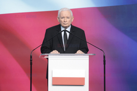 Wspólna konferencja Jarosława Kaczyńskiego i Jordana Bardelli