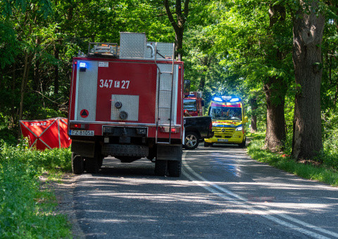 Wypadek koło Zielonej Góry. Sprawca pijany