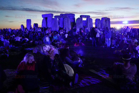Dzień letniego przesilenia w Stonehenge