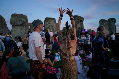 Dzień letniego przesilenia w Stonehenge