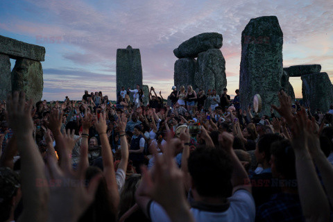 Dzień letniego przesilenia w Stonehenge