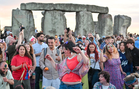 Dzień letniego przesilenia w Stonehenge