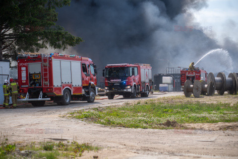 Pożar  fabryki Aerosol Service pod Ustką
