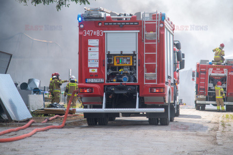 Pożar  fabryki Aerosol Service pod Ustką