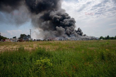 Pożar  fabryki Aerosol Service pod Ustką