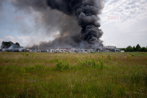 Pożar  fabryki Aerosol Service pod Ustką