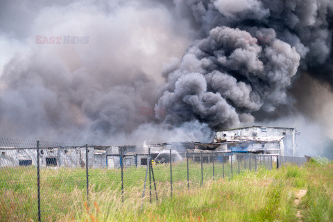 Pożar  fabryki Aerosol Service pod Ustką