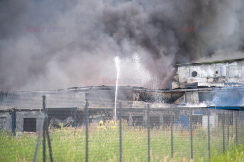 Pożar  fabryki Aerosol Service pod Ustką
