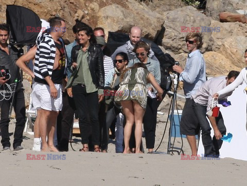 Jennifer Lopez i Marc Anthony mają sesję na plaży
