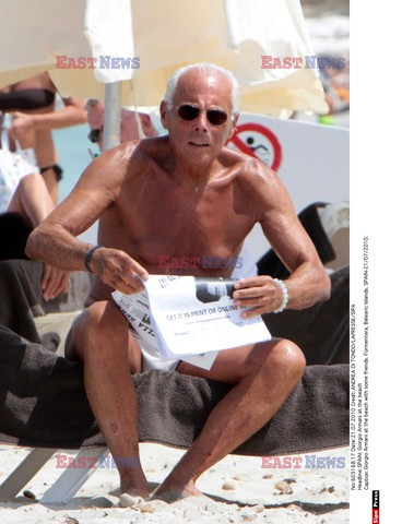 Giorgio Armani na wakacjach
