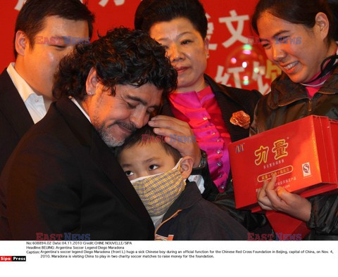 Diego Maradona z wizytą w Chinach