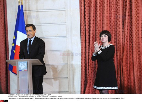 Mireille Mathieu odznaczona przez Sarkozy'ego