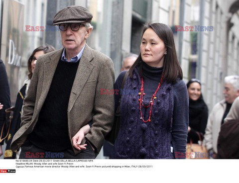 Woody Allen z żoną w Mediolanie