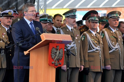 Prezydent Bronisław Komorowski na 20-leciu Straży Granicznej