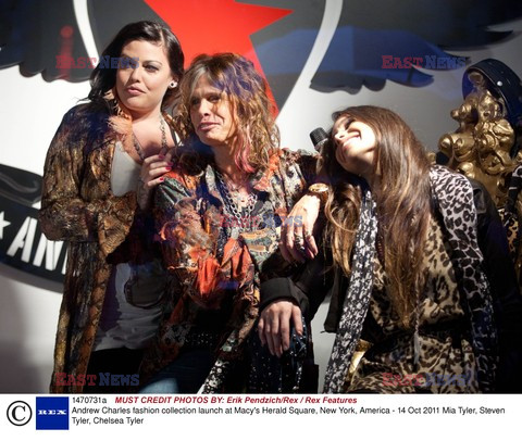 Steven Tyler and daughters Mia and Chelsea introduce The Andrew Charles Fashion Line
