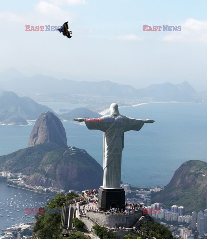 Jetman flying over Rio de Janeiro