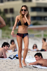 Lindsay Lohan na plaży w Miami