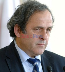 Michel Platini z wizytą w Warszawie