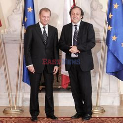 Spotkanie Michaela Platiniego z Donaldem Tuskiem