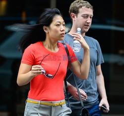 Mark Zuckerberg i Priscilla Chan w Nowym Jorku