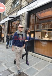 Bruce Willis z żoną w Paryżu