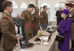 Queen Elizabeth II meets members of the Household Cavalry