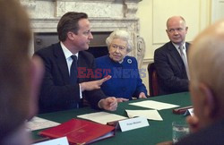 Królowa Elżbieta na spotkaniu z premierem Wielkiej Brytanii
