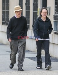 Woody Allen and wife Soon-Yi Previn hold hands 