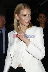 Cate Blanchett with Giorgio Armani at the presentation of the new perfume Armani