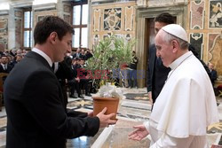 Papież Franciszek spotkał sie z piłkarzami