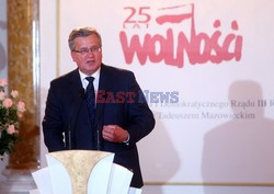 Uroczystosci 25- lecia powołania rzadu Tadeusza Mazowieckiego
