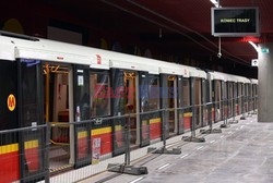 Przejazd centralnym odcinkiem II linii stołecznego metra