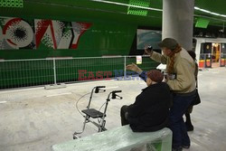 Wojciech Fangor - lustracja wystroju 2 linii warszawskiego metra