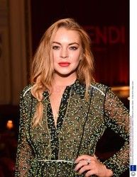 Lindsay Lohan na imprezie Fendi