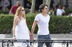 Lindsay Lohan i Egor Tarabasov w Madrycie