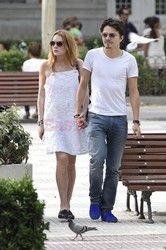 Lindsay Lohan i Egor Tarabasov w Madrycie