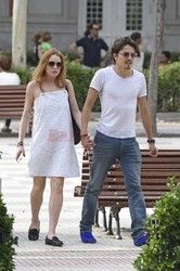 Lindsay Lohan i Egor Tarabasov w Madrycie