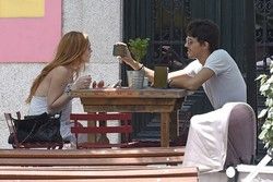 Lindsay Lohan i Egor Tarabasov w Madrycie