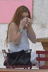 Lindsay Lohan i Egor Tarabasov w Madrycie