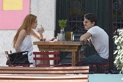 Lindsay Lohan i Egor Tarabasov w Madrycie