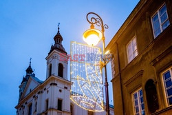 Świąteczna iluminacja Warszawa 2016