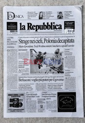 Polska i zagraniczna prasa o katastrofie
