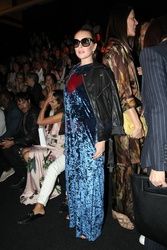 Lindsay Lohan na pokazie mody w Madrycie