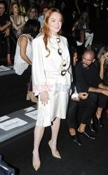 Lindsay Lohan na pokazie mody w Madrycie