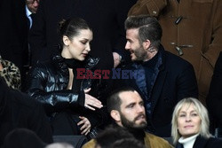 Bella Hadid i David Beckham na meczu Realu Madryt