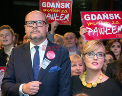 Wieczór wyborczy Pawła Adamowicza (II tura)