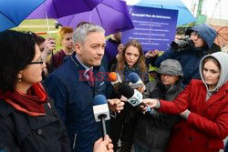 Robert Biedroń w Kleszczowie