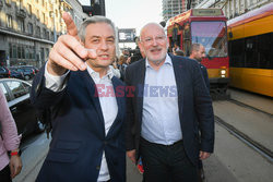 Spotkanie Roberta Biedronia i Fransa Timmermansa