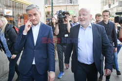 Spotkanie Roberta Biedronia i Fransa Timmermansa