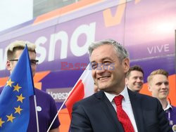 Spotkanie Roberta Biedronia i Fransa Timmermansa